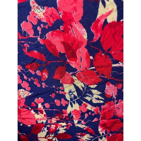 Dress M Red Floral l Maxi Retro Y2K Boho Western Preppy Classic Feminine Flowy - Picture 3 of 15